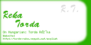 reka torda business card